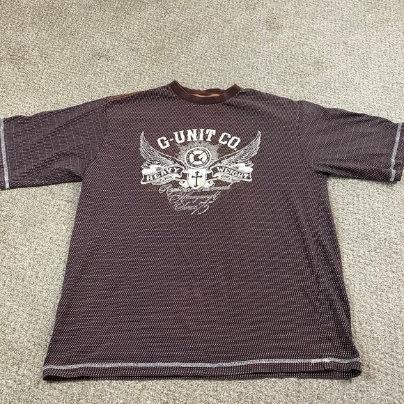 Y2K G-Unit Shirt Mens 2XL Grunge Heavyweight 50 Cent Pinkman Urban Baggy Rap - Picture 1 of 7